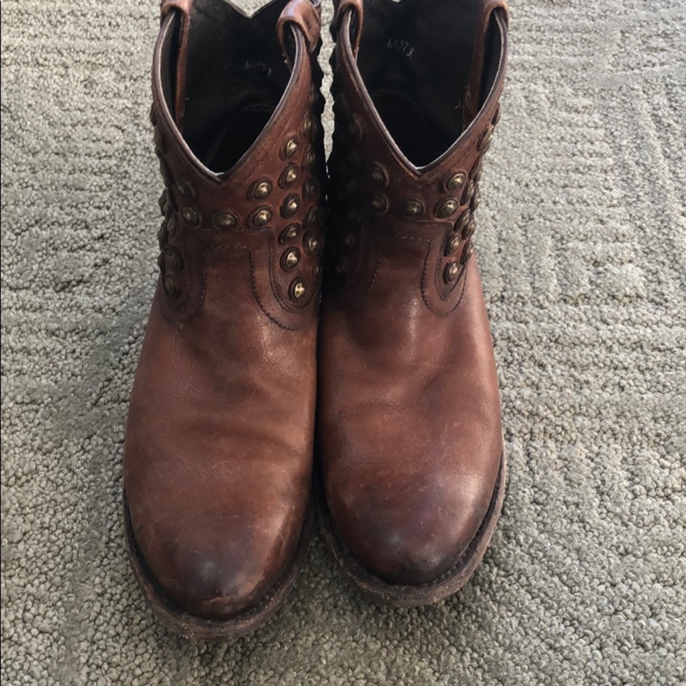Frye studded cowboy boot